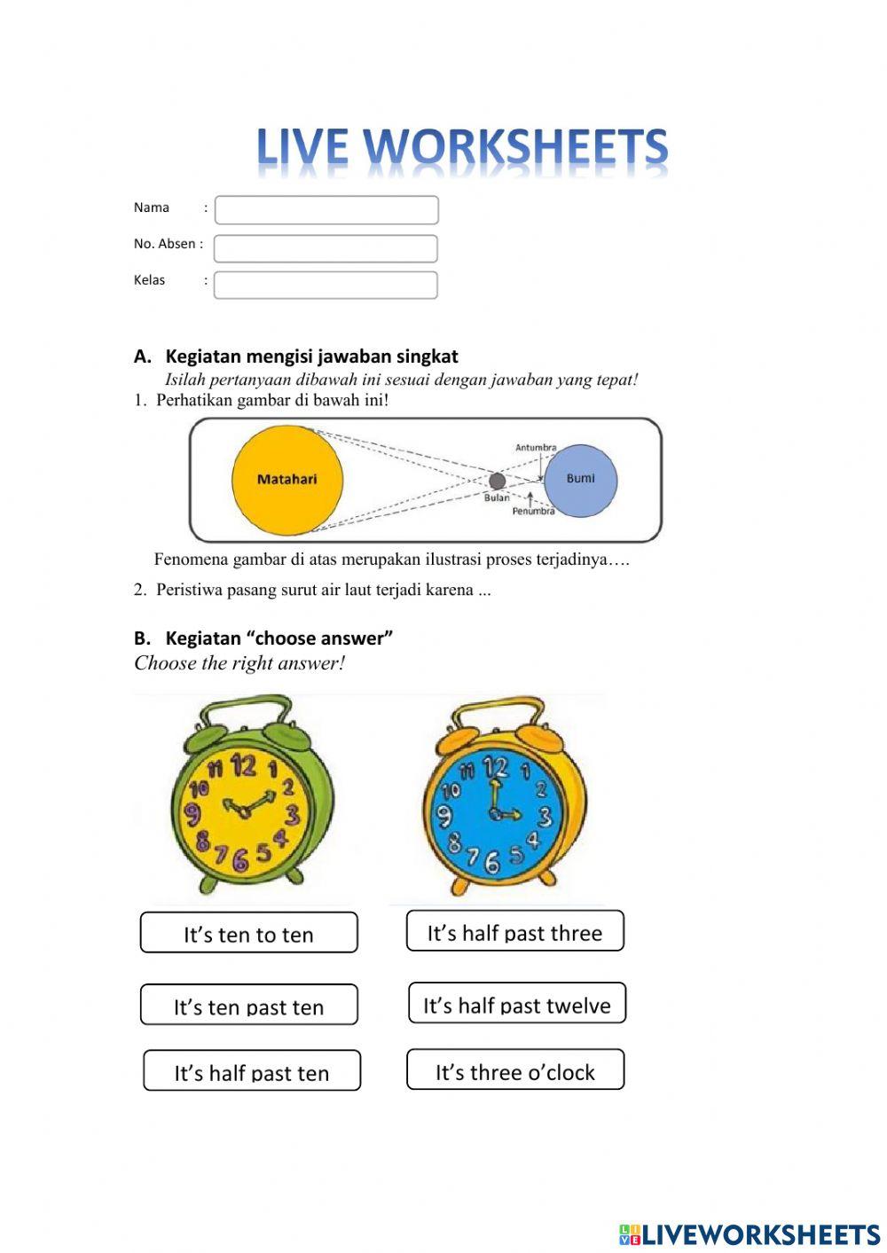 contoh live worksheet