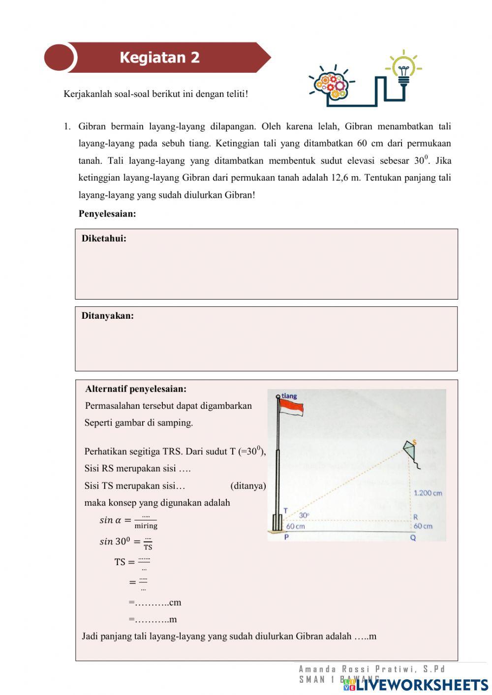 Perbandingan Trigonometri P1 A