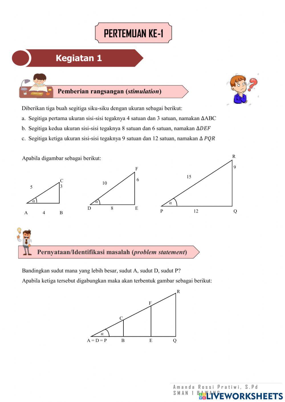 Perbandingan Trigonometri P1 B