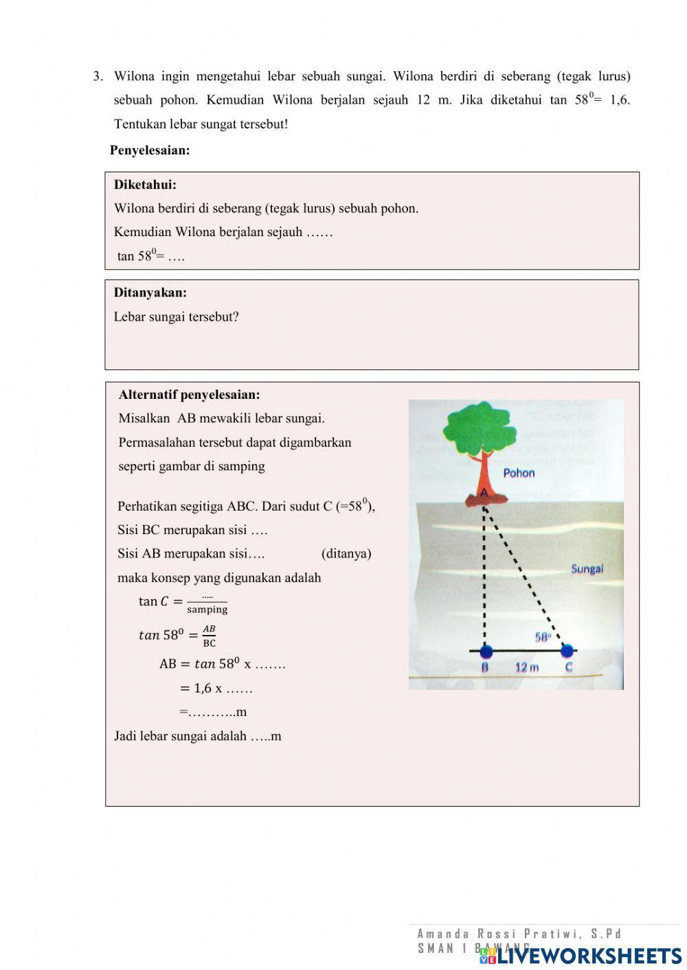 Perbandingan Trigonometri P1 C