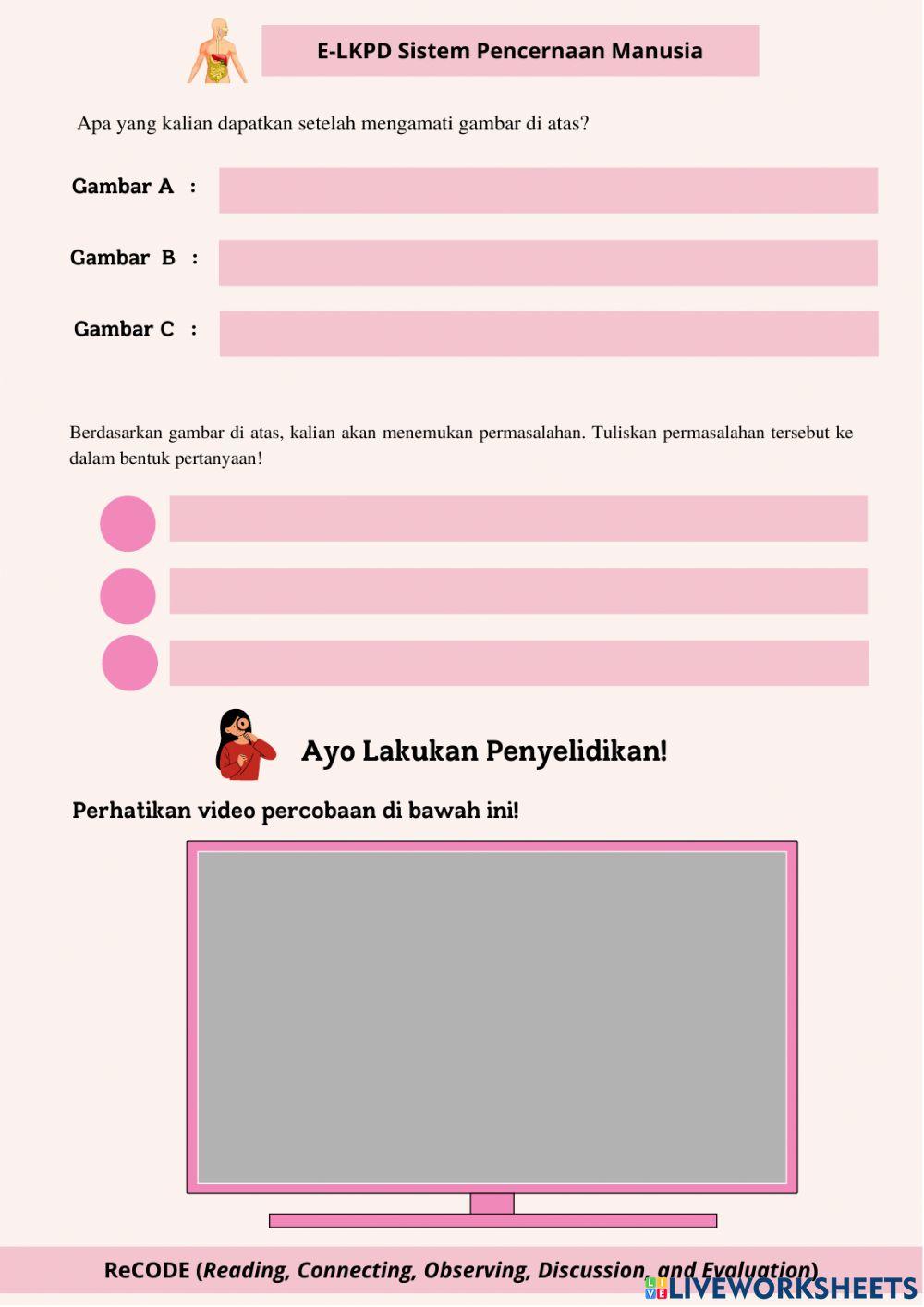 LKPD Sistem Pencernaan -Nutrisi-