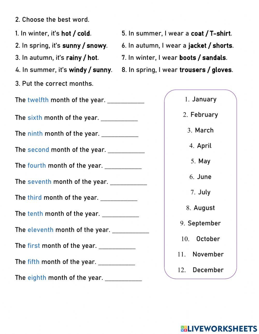 2160534 Months And Seaons OlenaO LiveWorksheets 2160534-months-and-seaons-olenao-liveworksheets