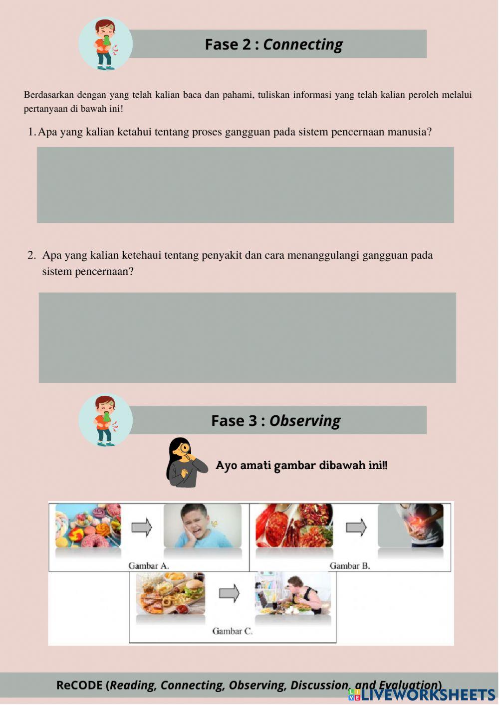 LKPD Sistem Pencernaan - Gangguan dan cara mengatasi-