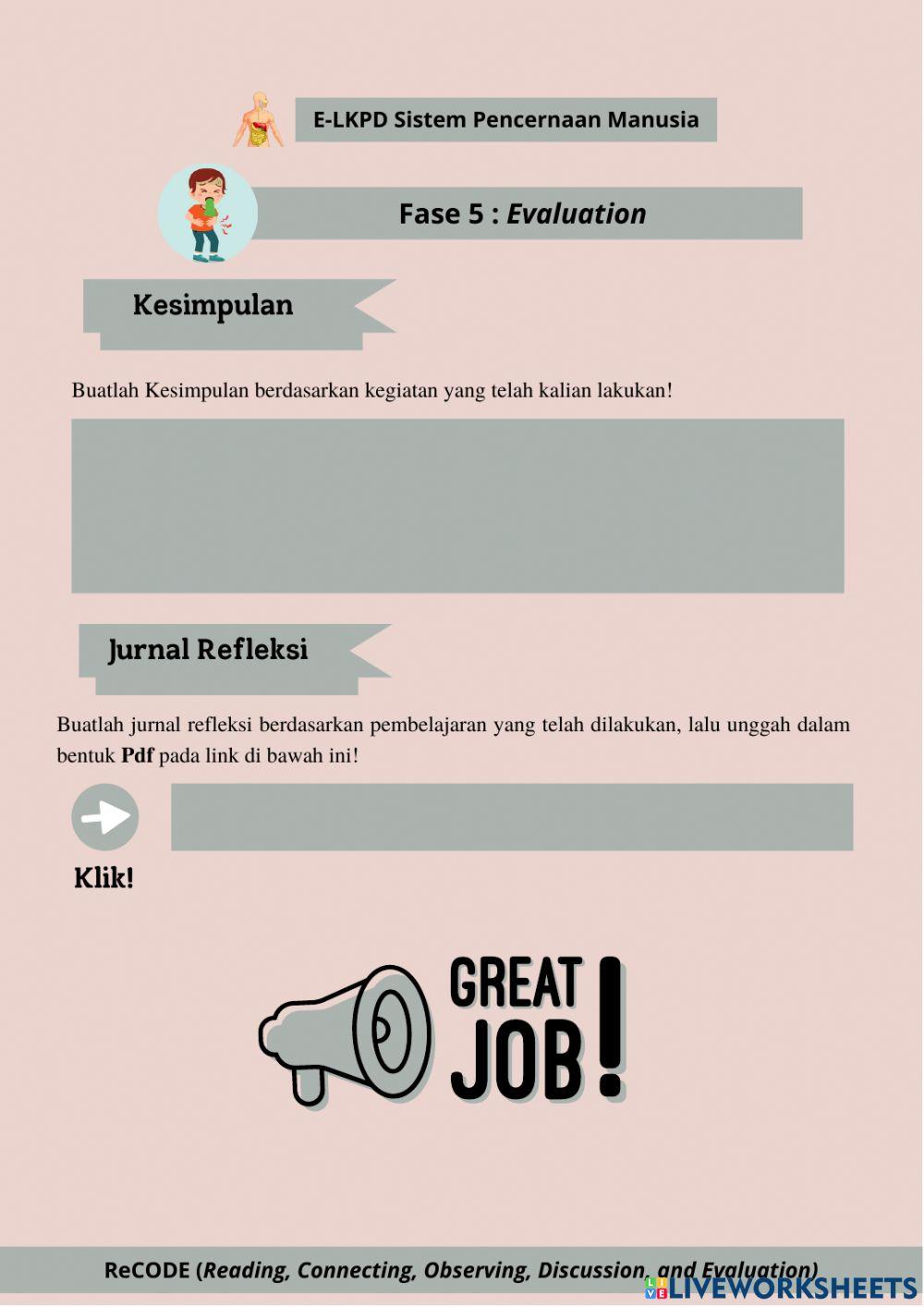 LKPD Sistem Pencernaan - Gangguan dan cara mengatasi-