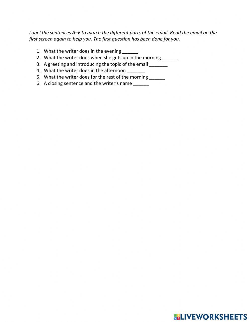 IE0, Unit 1, Reading and Writing, Exercise 9