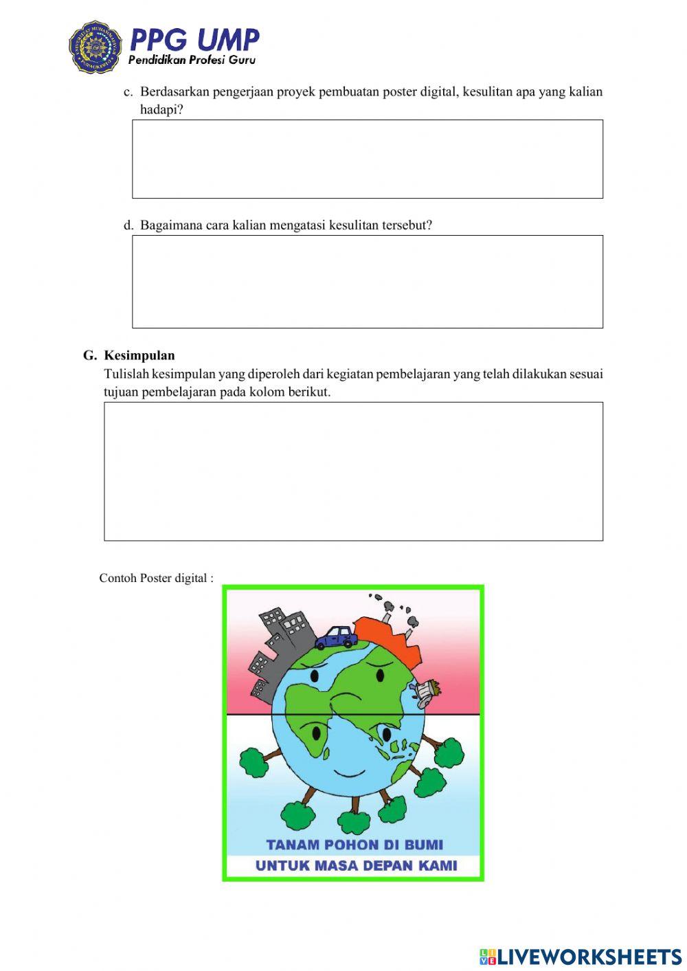 LKPD Proyek Pembuatan Poster Digital Upaya Pelestarian Keanekaragaman Hayati