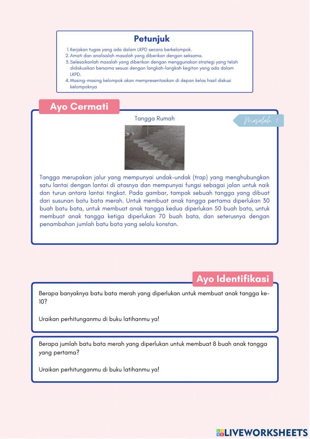 LKPD Barisan dan Deret Aritmetika