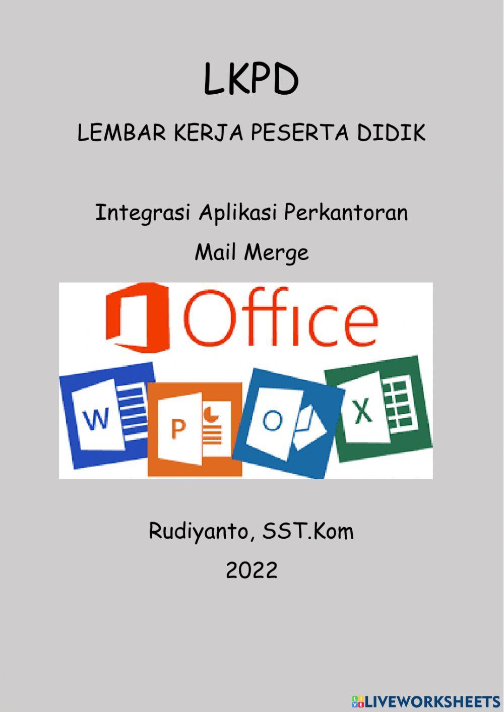 Lkpd integrasi aplikasi perkantoran