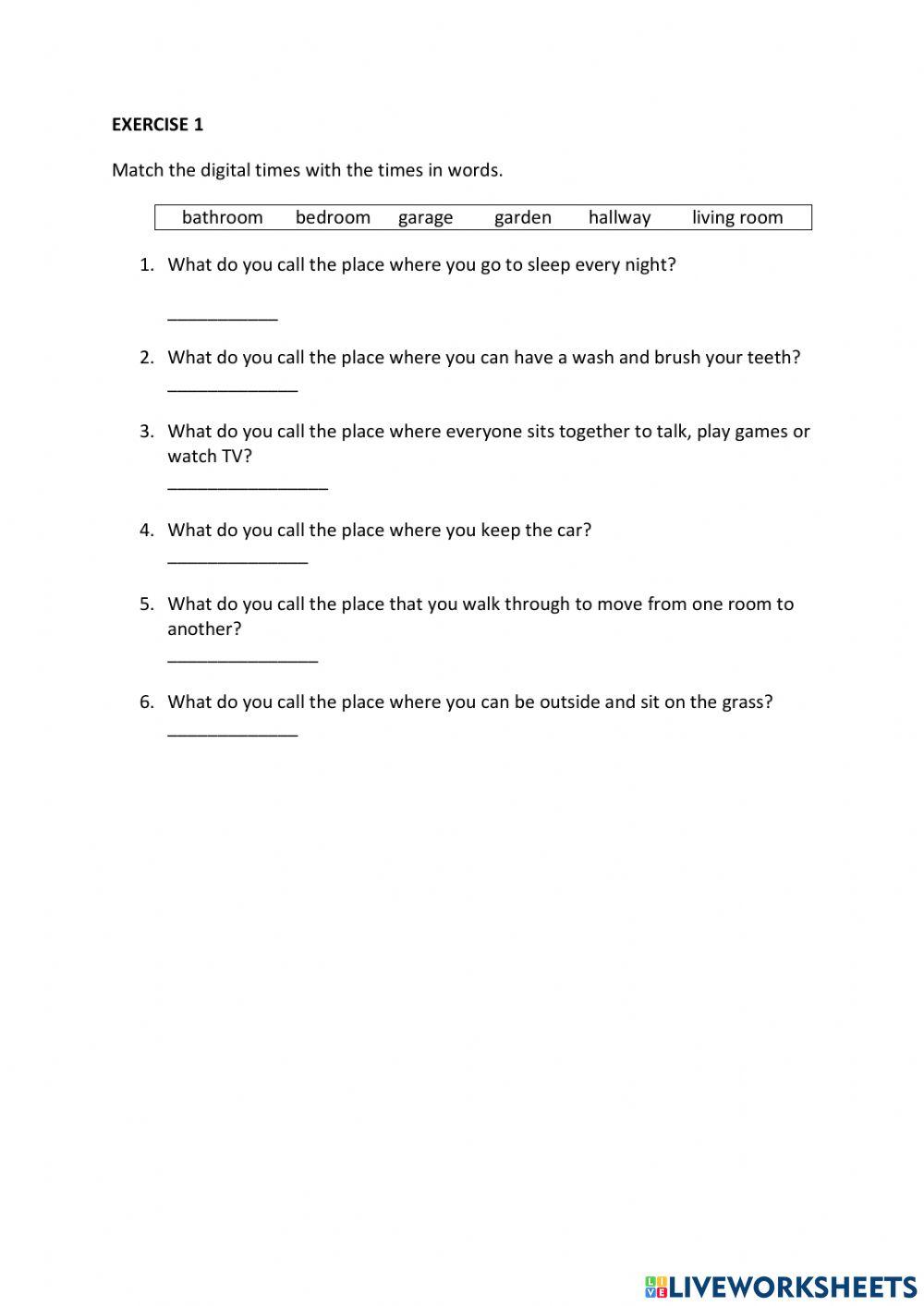 IE0, Unit 2, Grammar and Vocabulary, Exercise 1