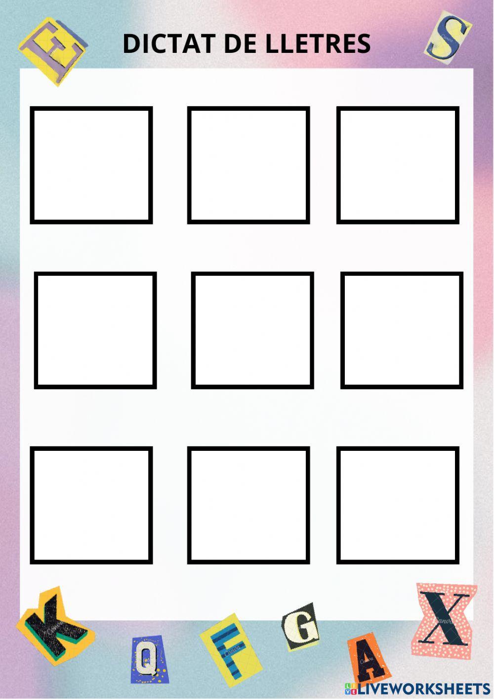 Dictat de lletres