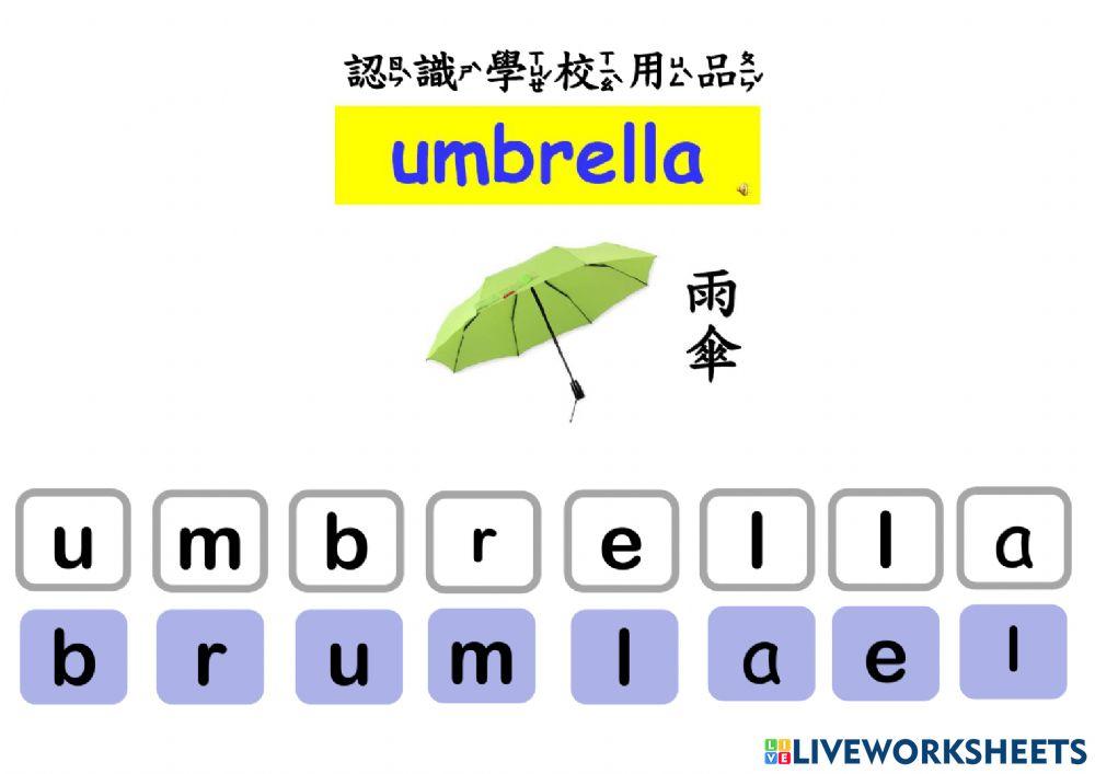 認識學校物品(三)