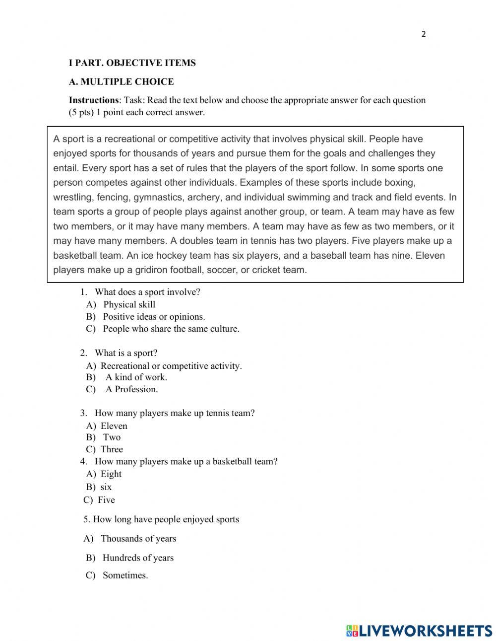 Interactive test Emerita