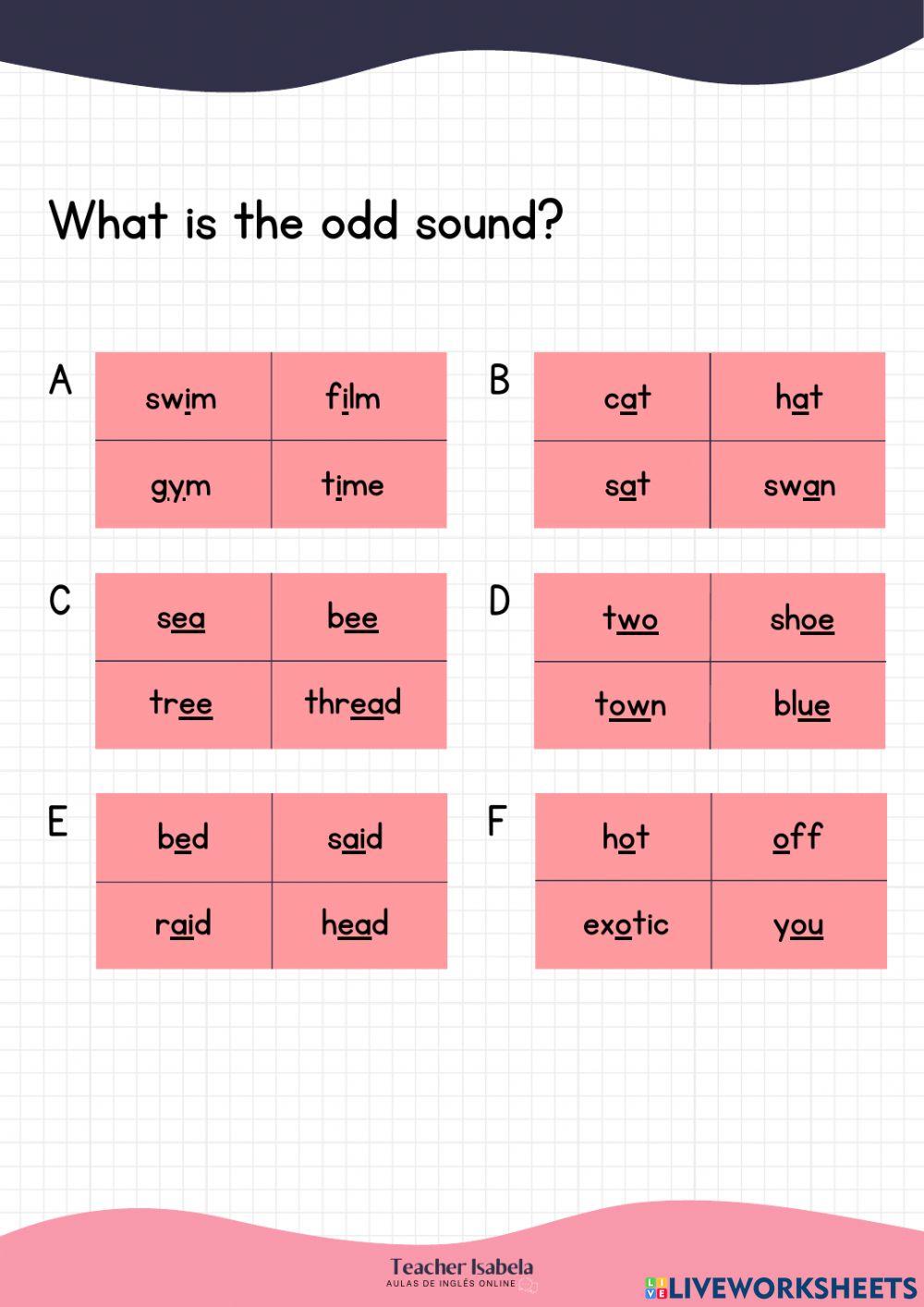 What is the odd sound?