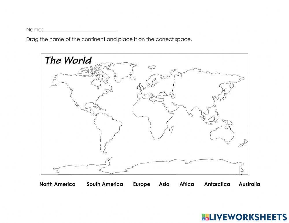 2161104 Continents Orvin LiveWorksheets
