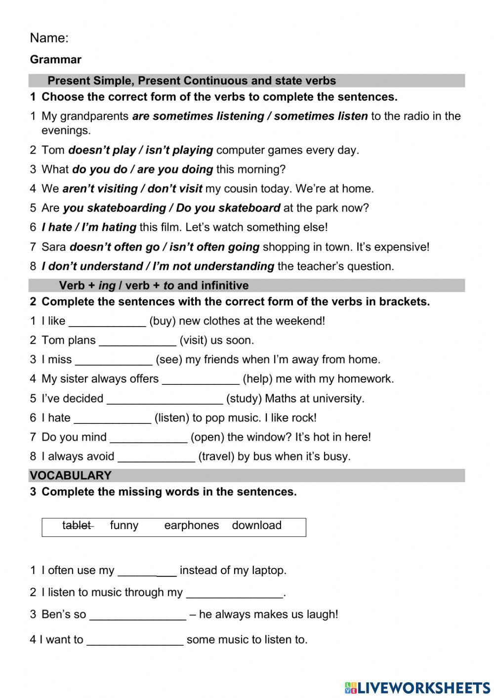 Test 1 Wider World 3