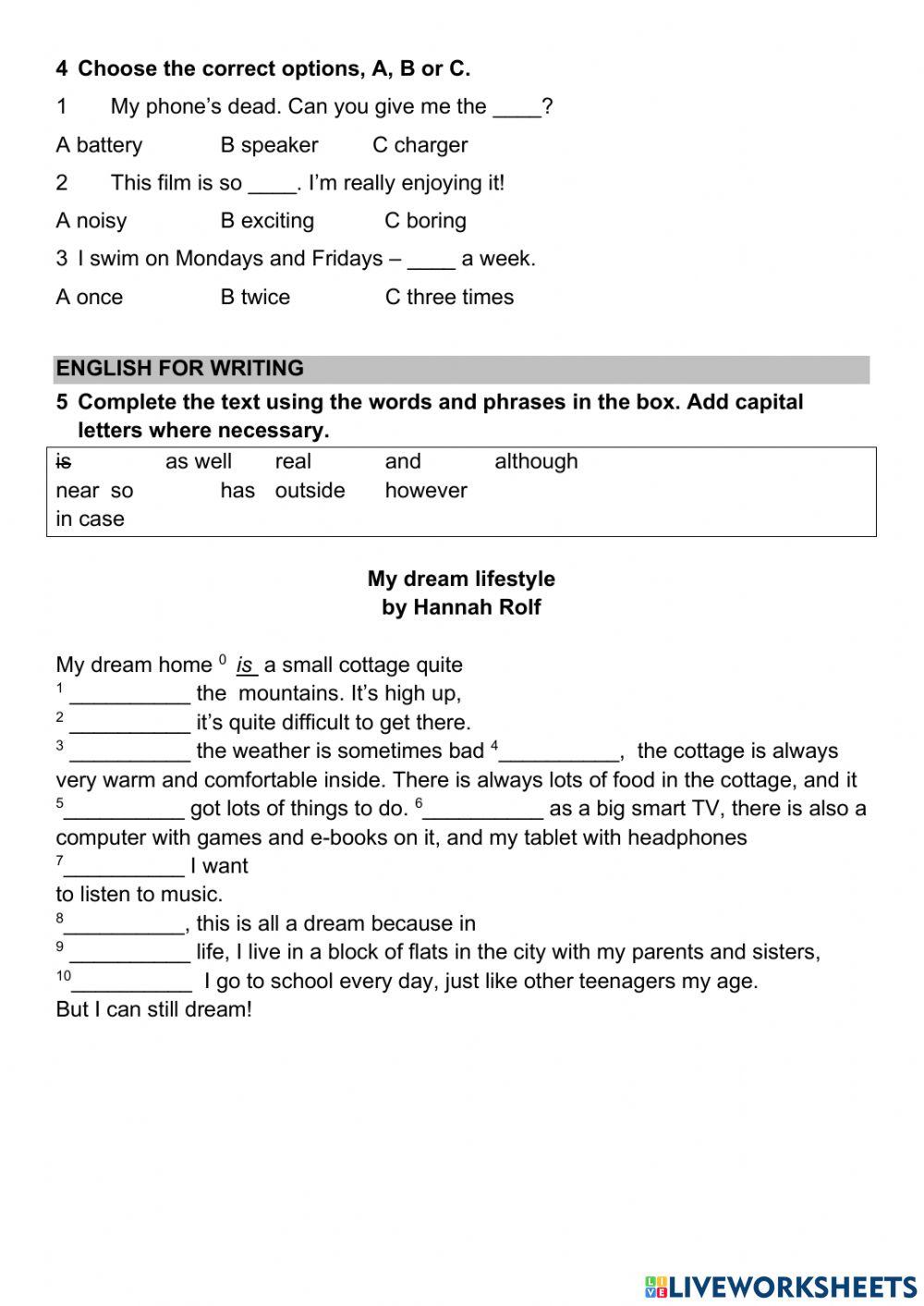 Test 1 Wider World 3