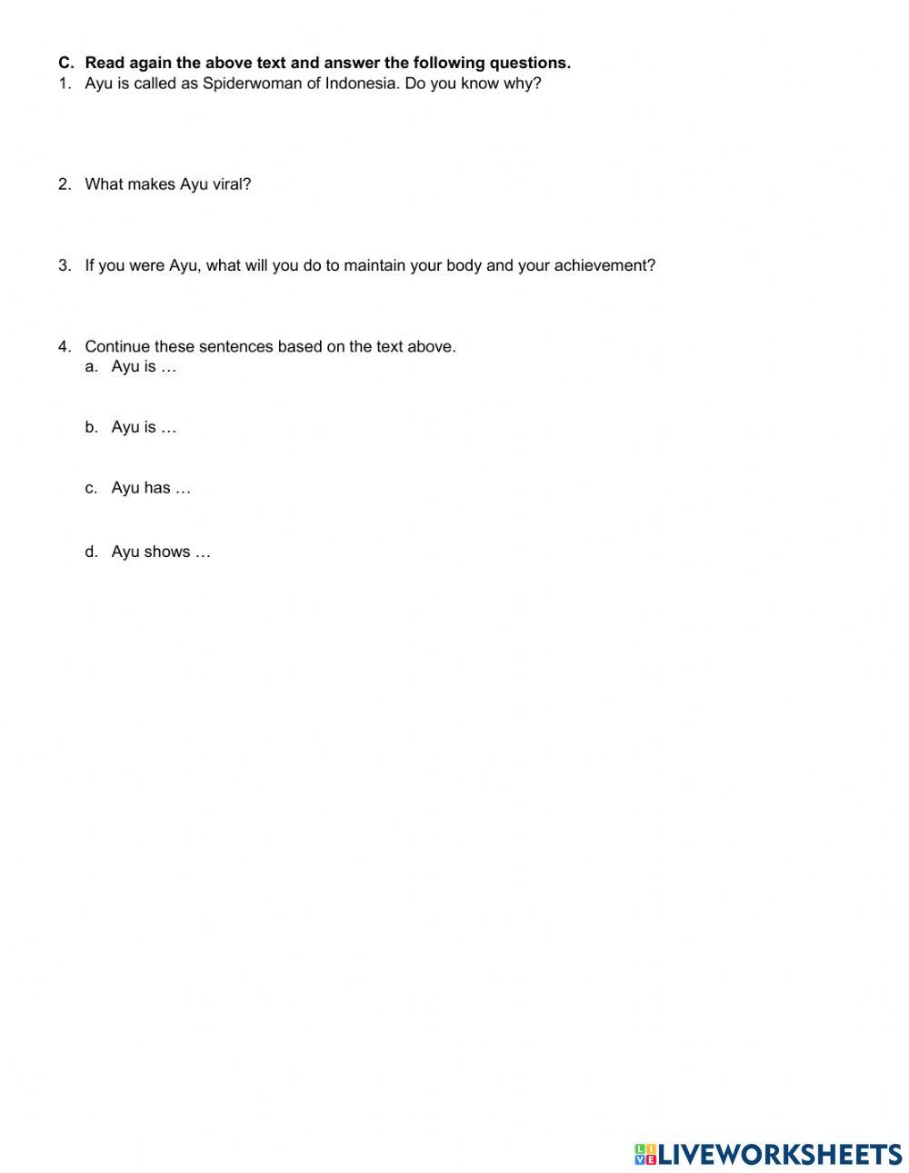 Desribing people-reading