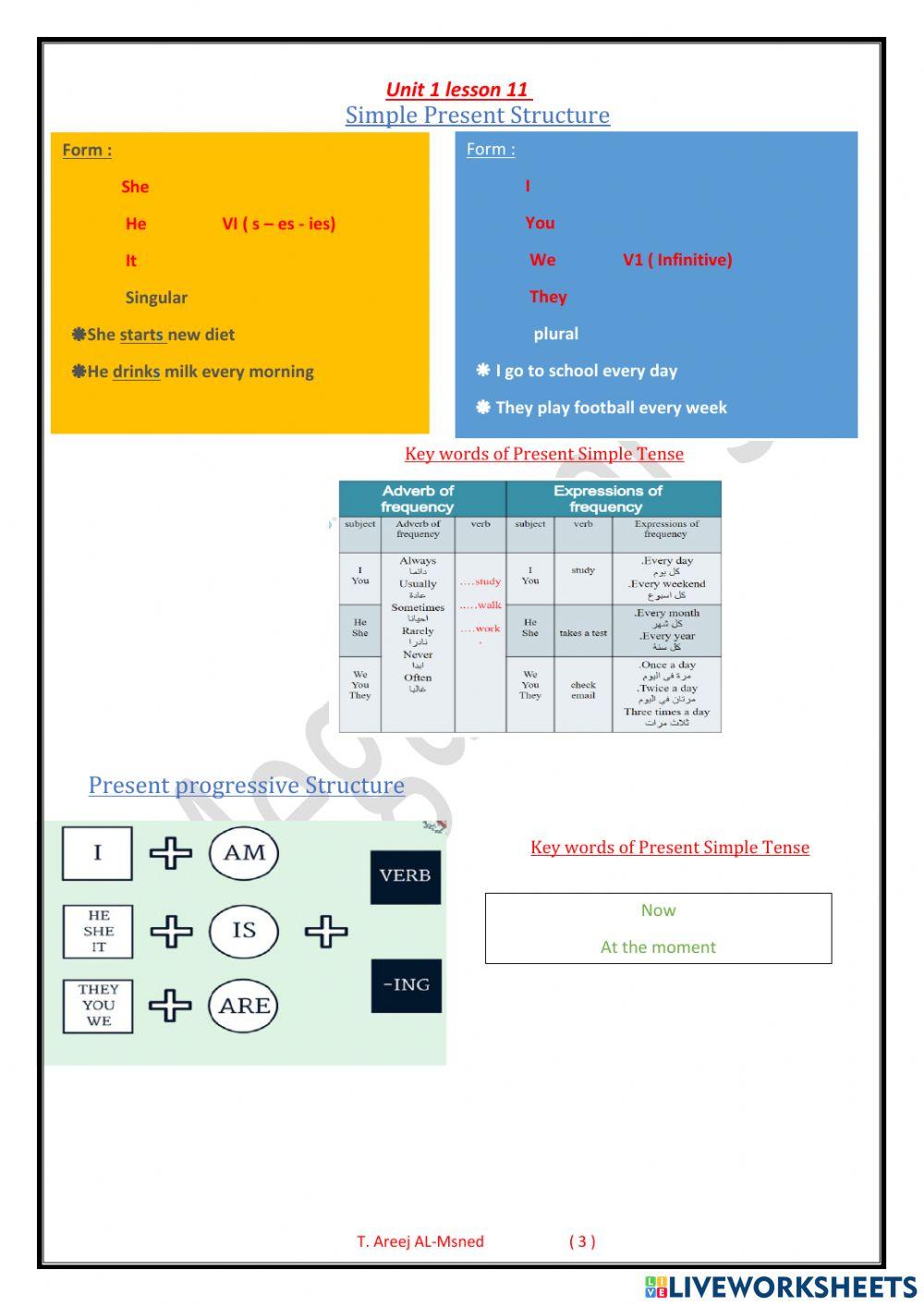 Mega goal 5 - unit 1 lesson 11
