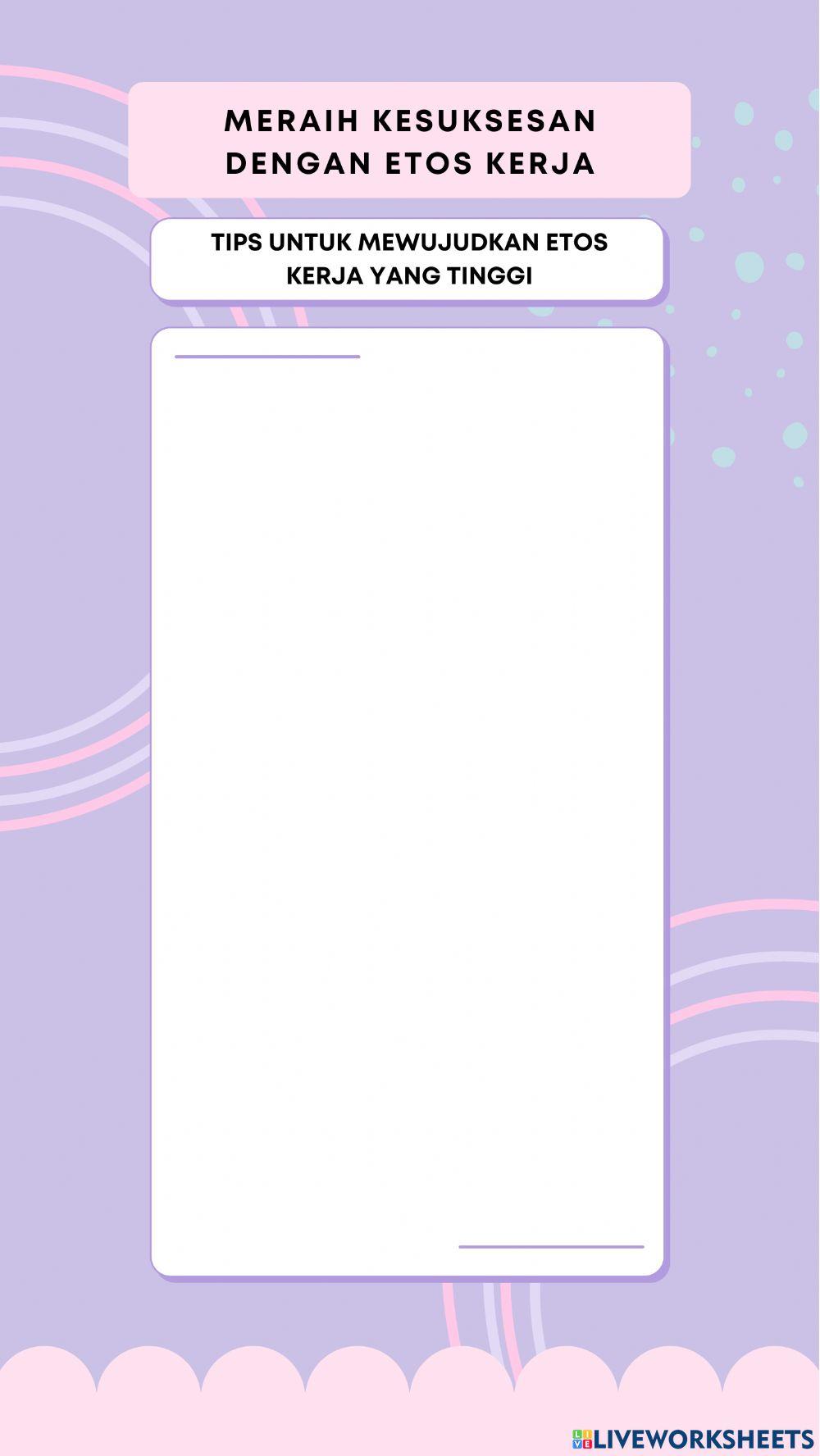 Meraih kesuksesa dengan etos kerja