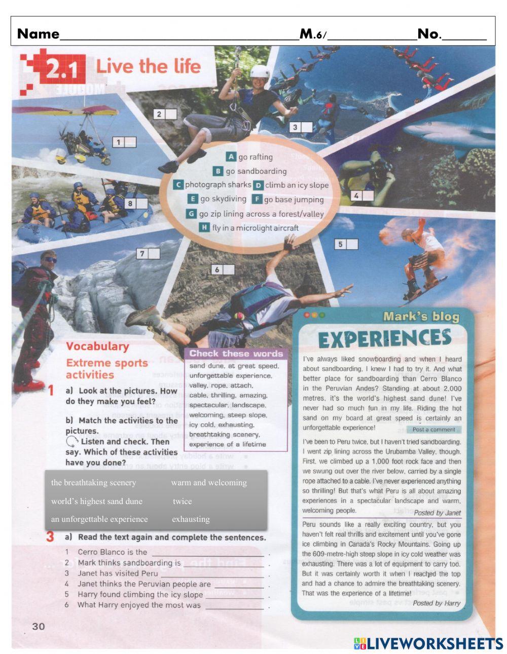 Module 2.1   Live the life