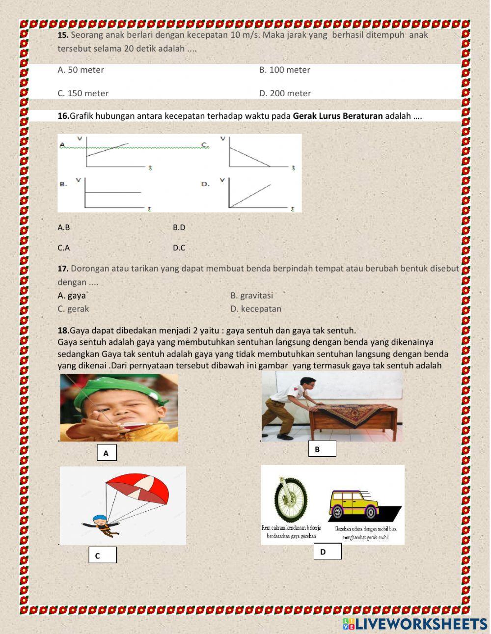 Soal pts ipa kelas 8