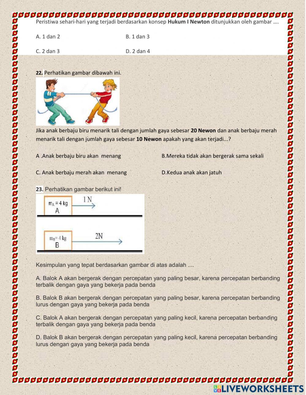 Soal pts ipa kelas 8