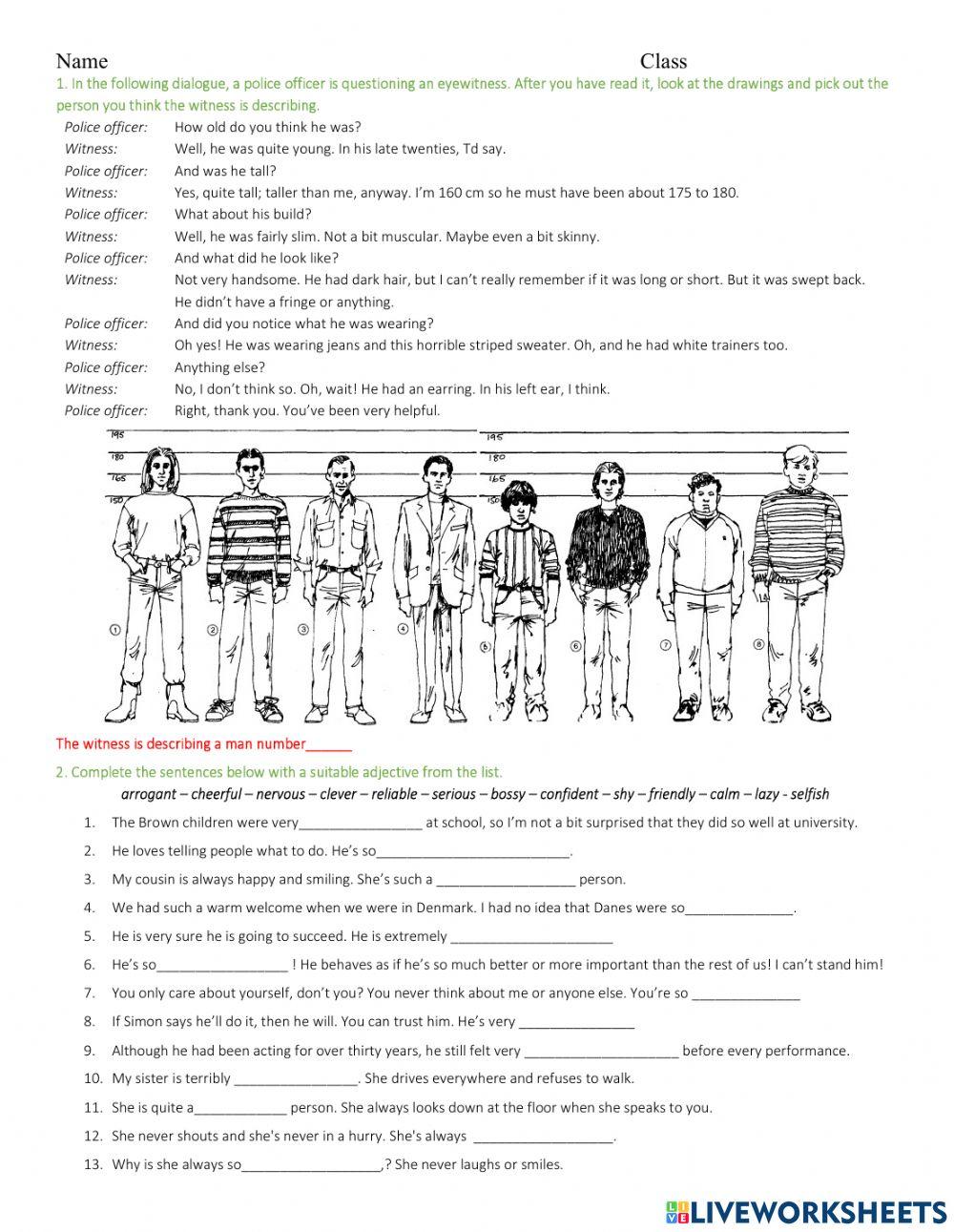 Appearance- character