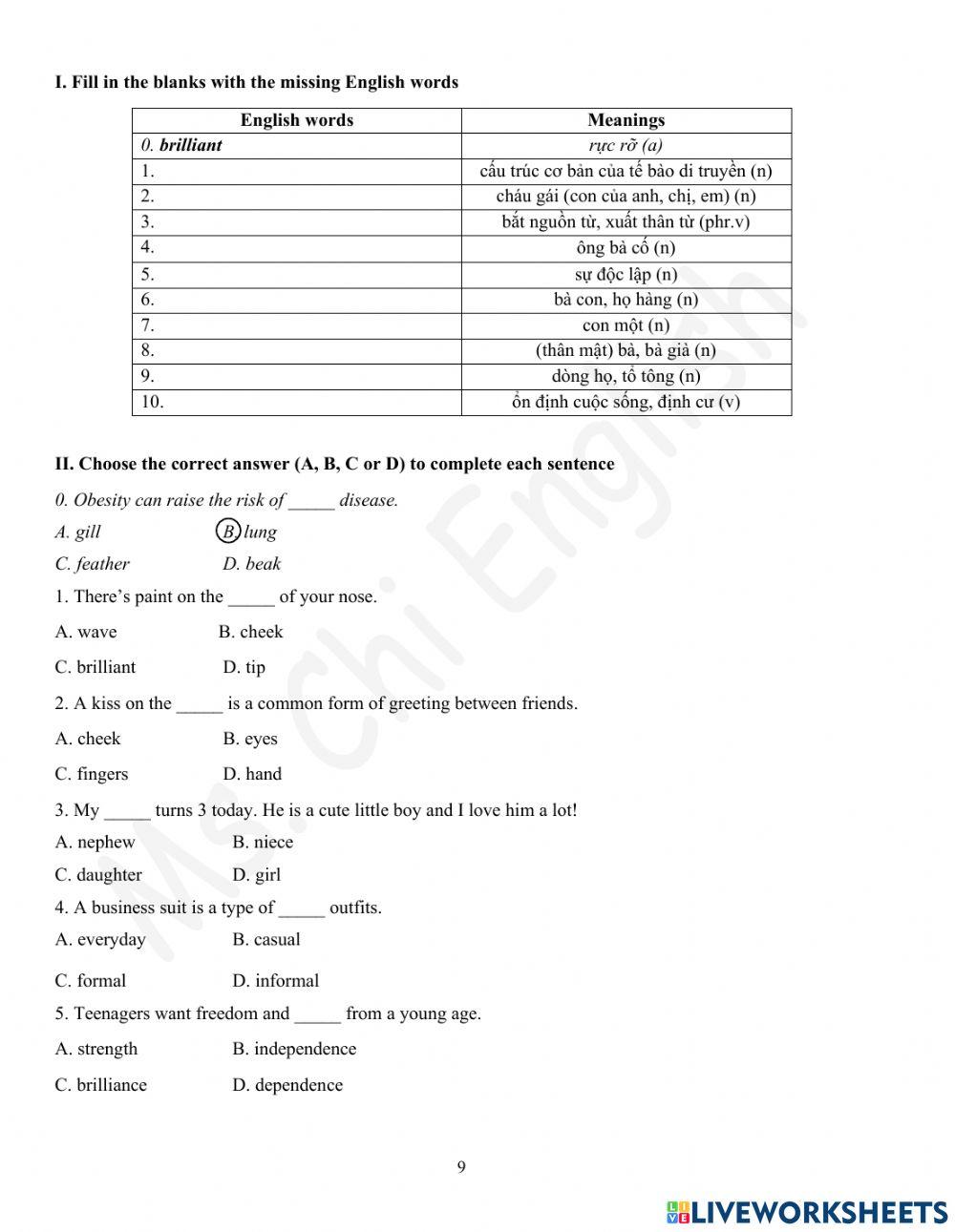 Foreign Teacher - S7 - Week 4 - U2 - Vocabulary 1