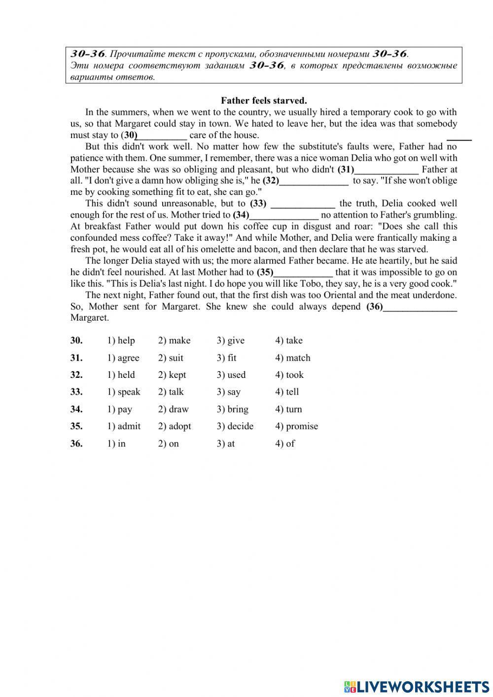 RNE practice Reading and Grammar 1111