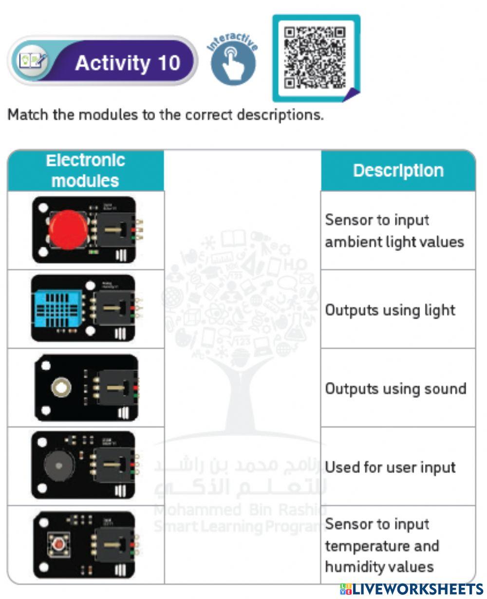 Unit 1 - Activity 10: (Electronic Components)