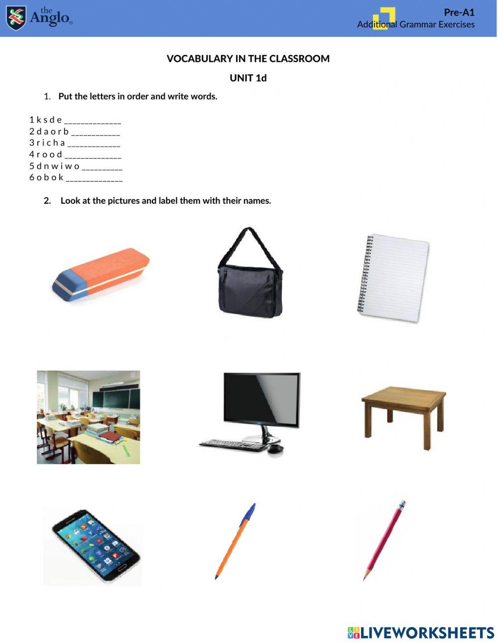 Vocabulary in the classroom