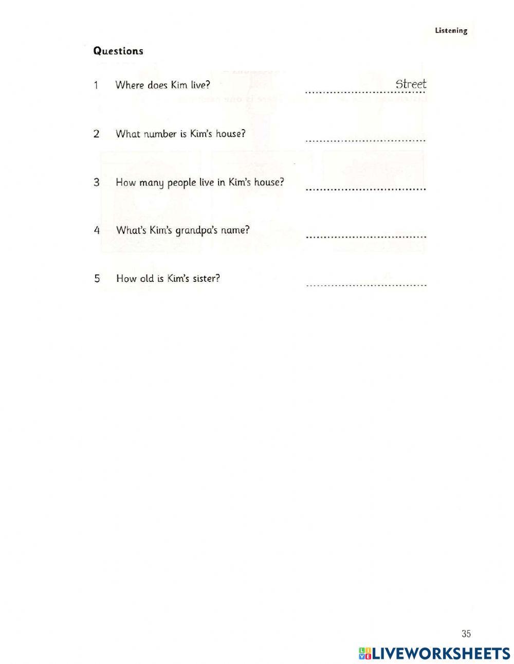 Starters 5-Test 3-Listening