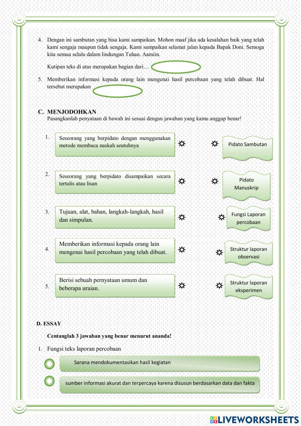 Pts 9 Bahasa Indonesia