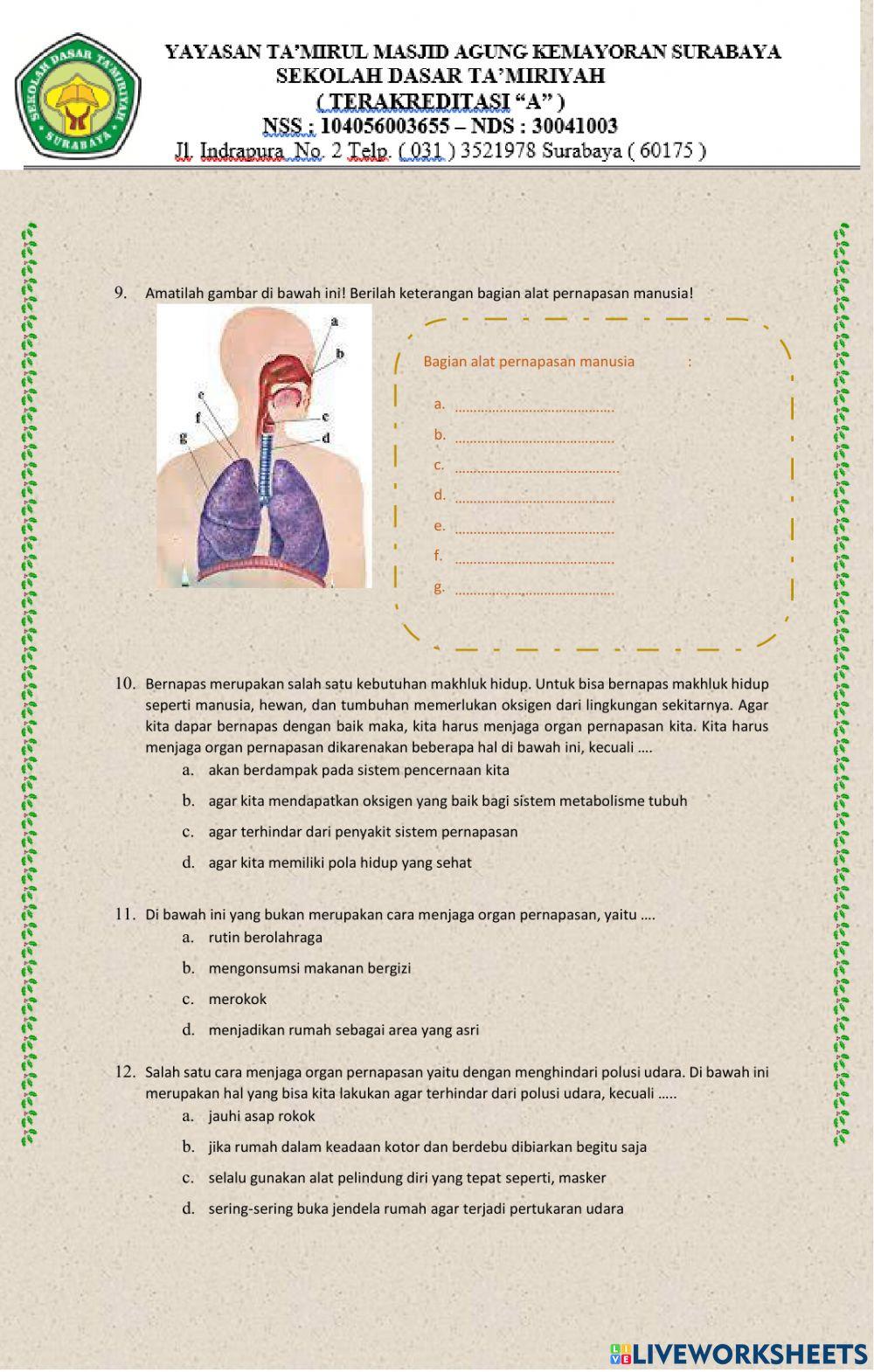 Bahasa Indonesia dan IPA Tema 2 kelas 5