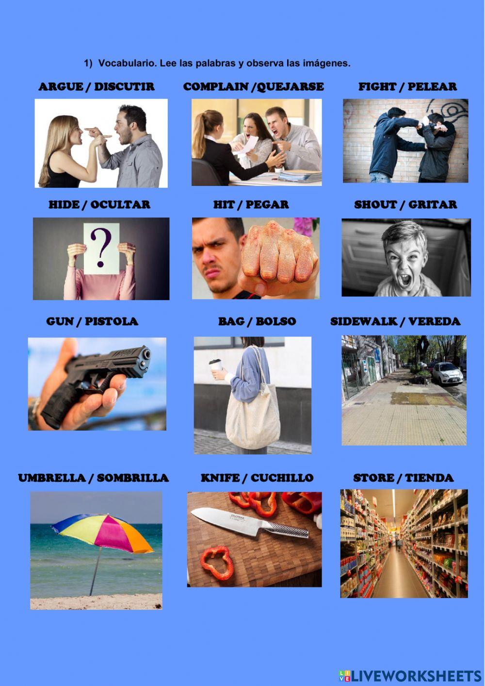 Vocabulario Inglés