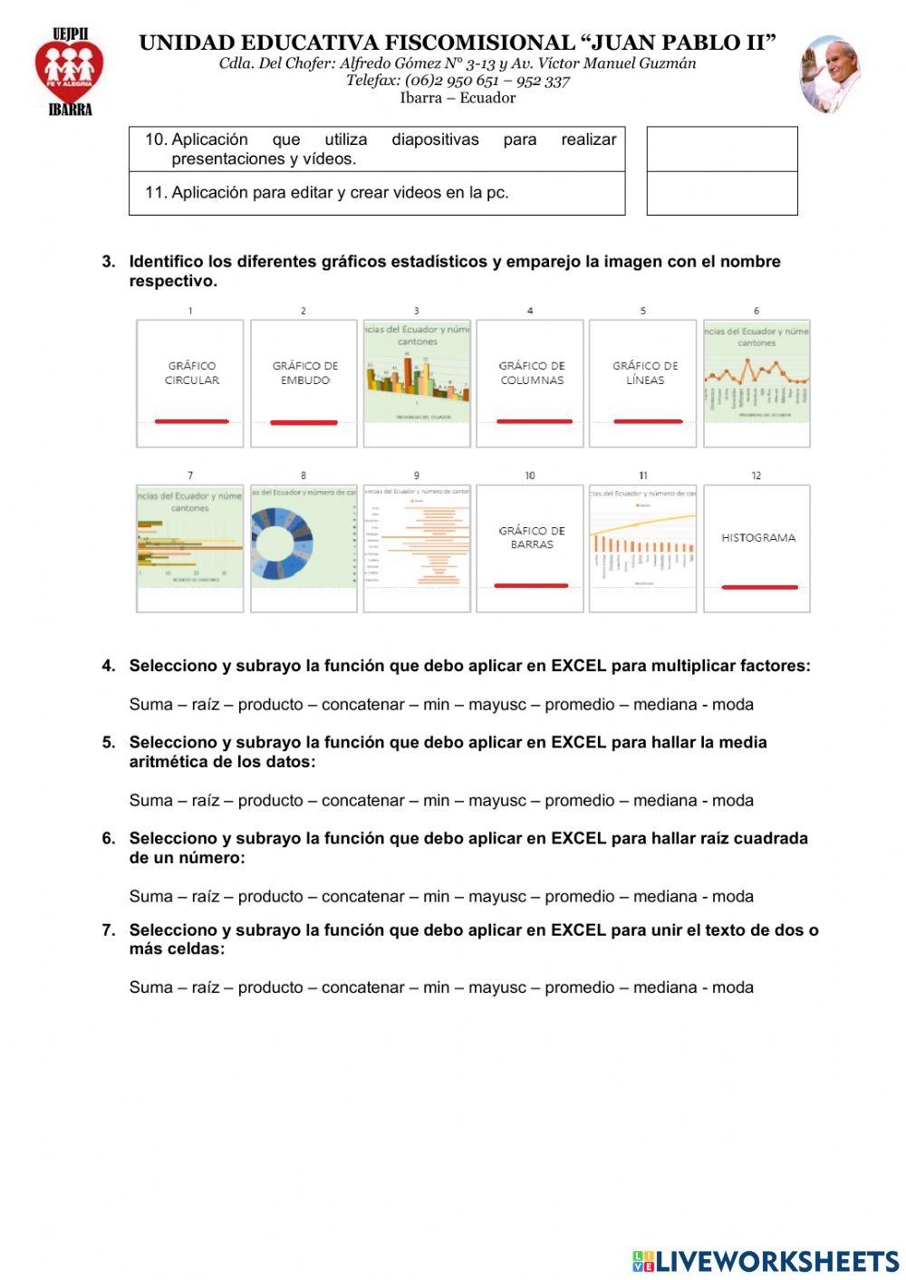 Diagnóstico Informática-3ro. BGU
