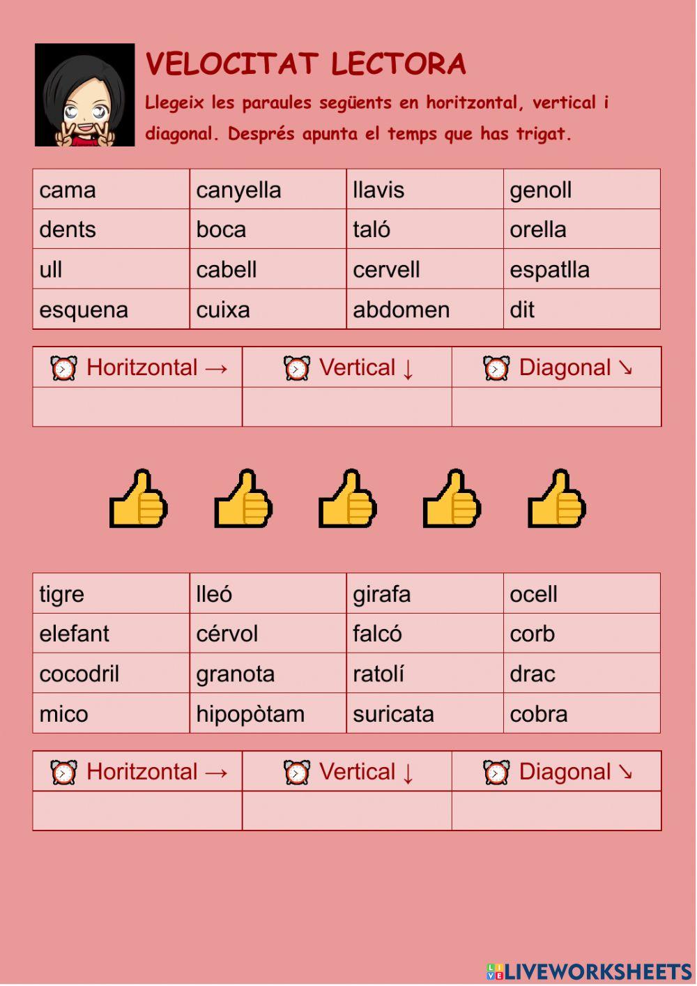 Velocitat lectora 10
