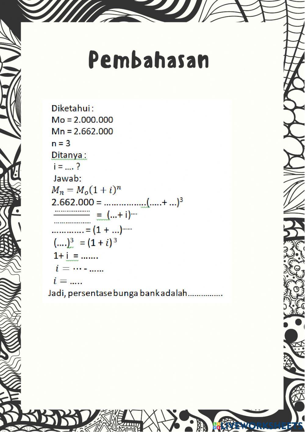 Aplikasi barisan dan deret