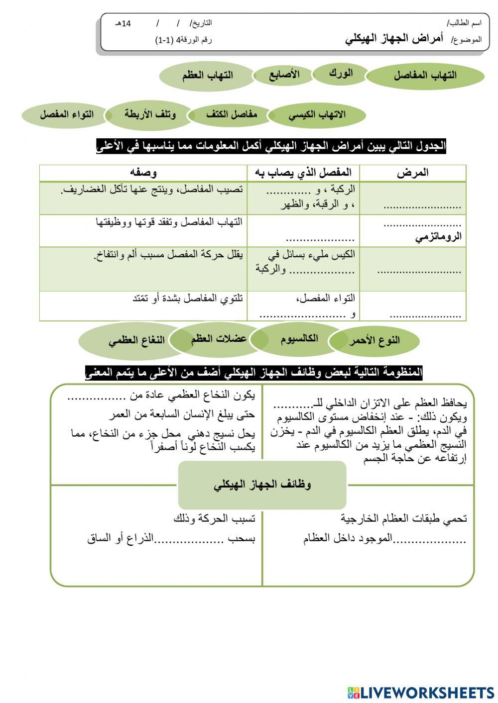 أمراض الجهاز الهيكلي