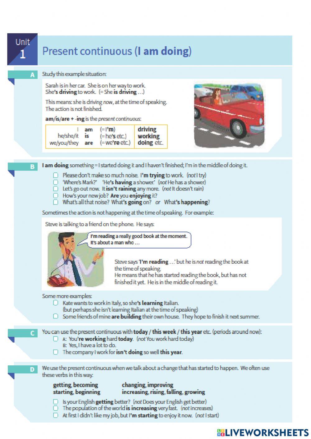 Present Continuous (Murphy)