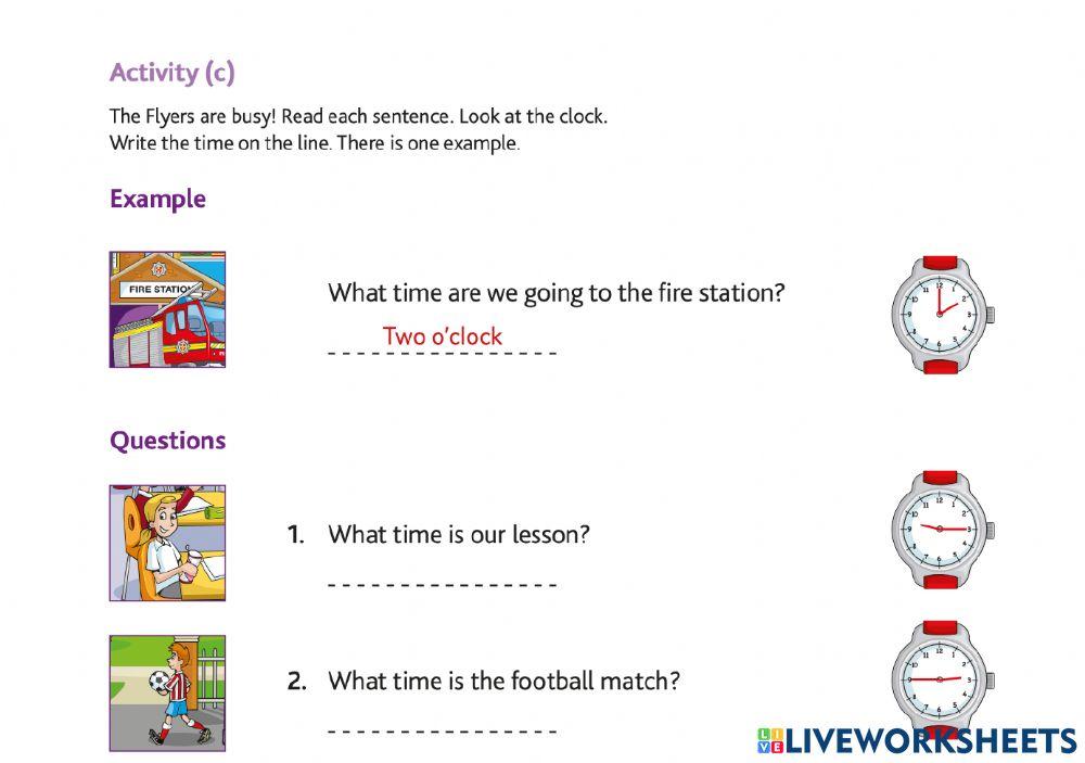 Flyers preparation activities