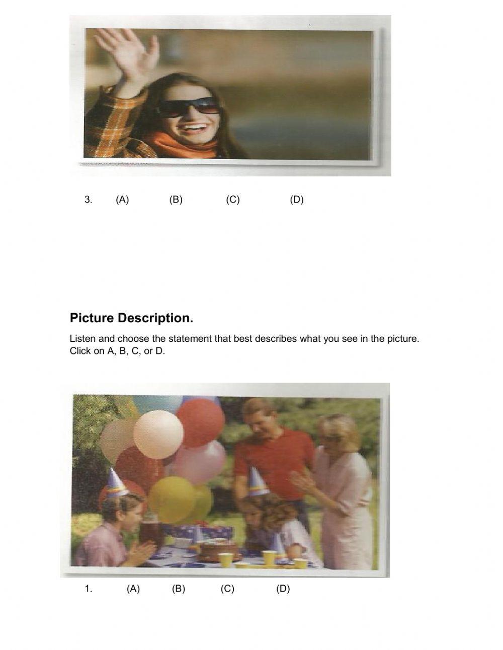 2022 listening placement test