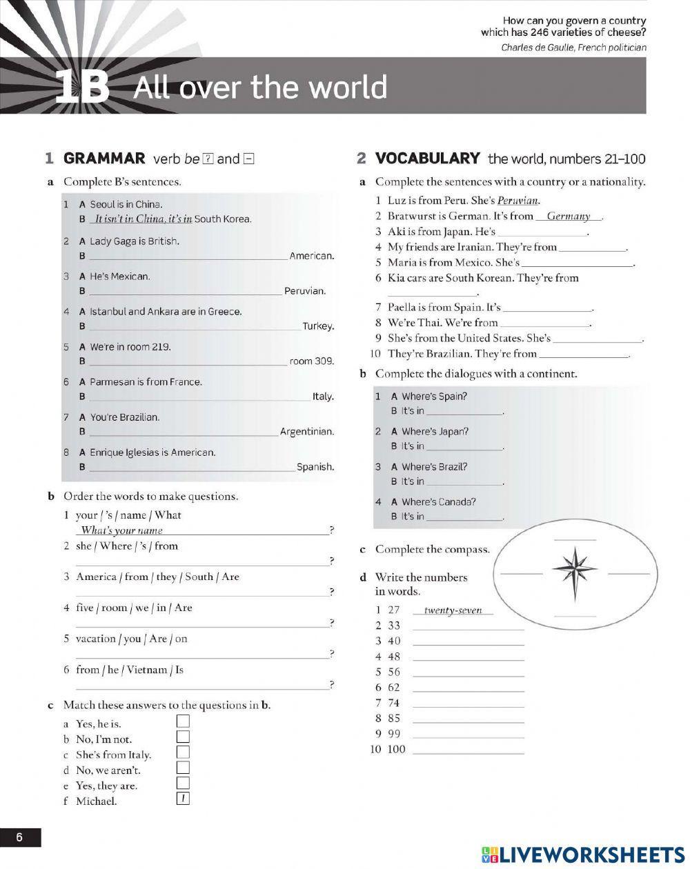 SB1 - 1B - All over the world