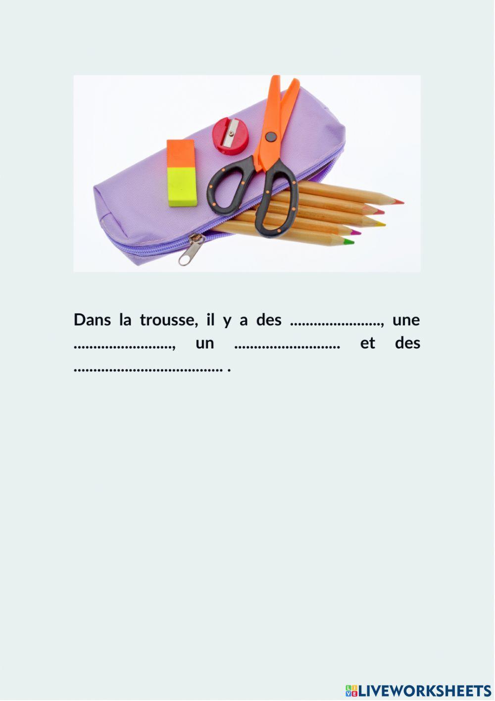 Les Objets Dans La Salle De Classe