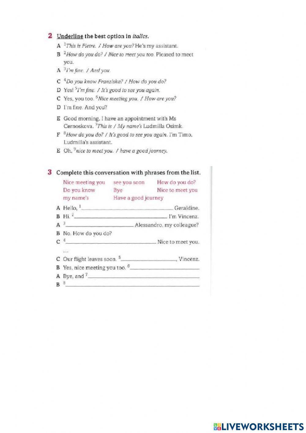 Checking information 3