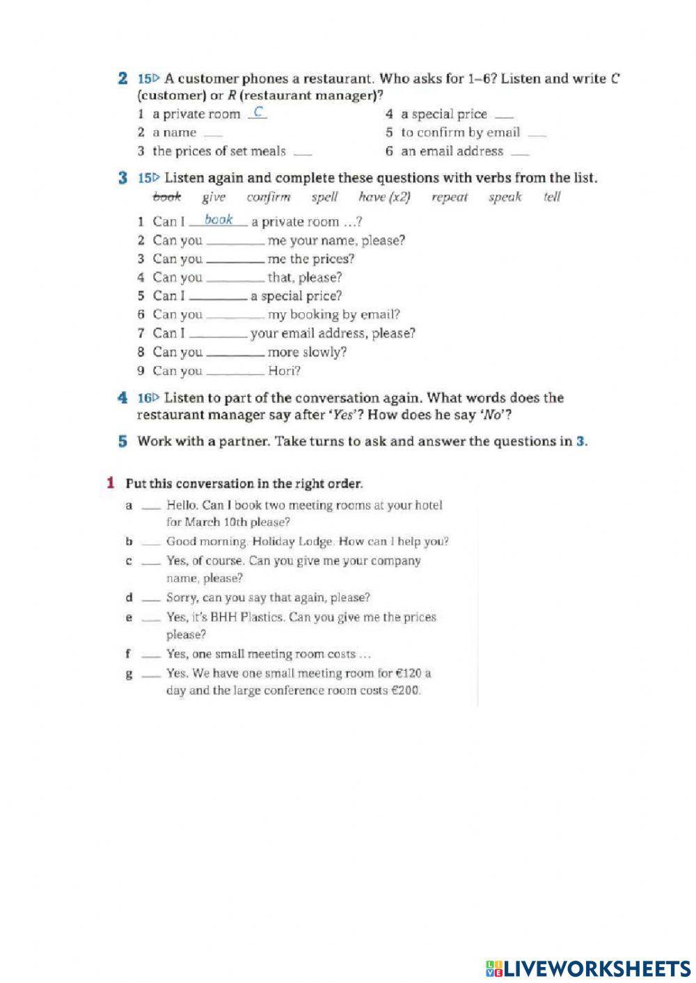 Checking information 3