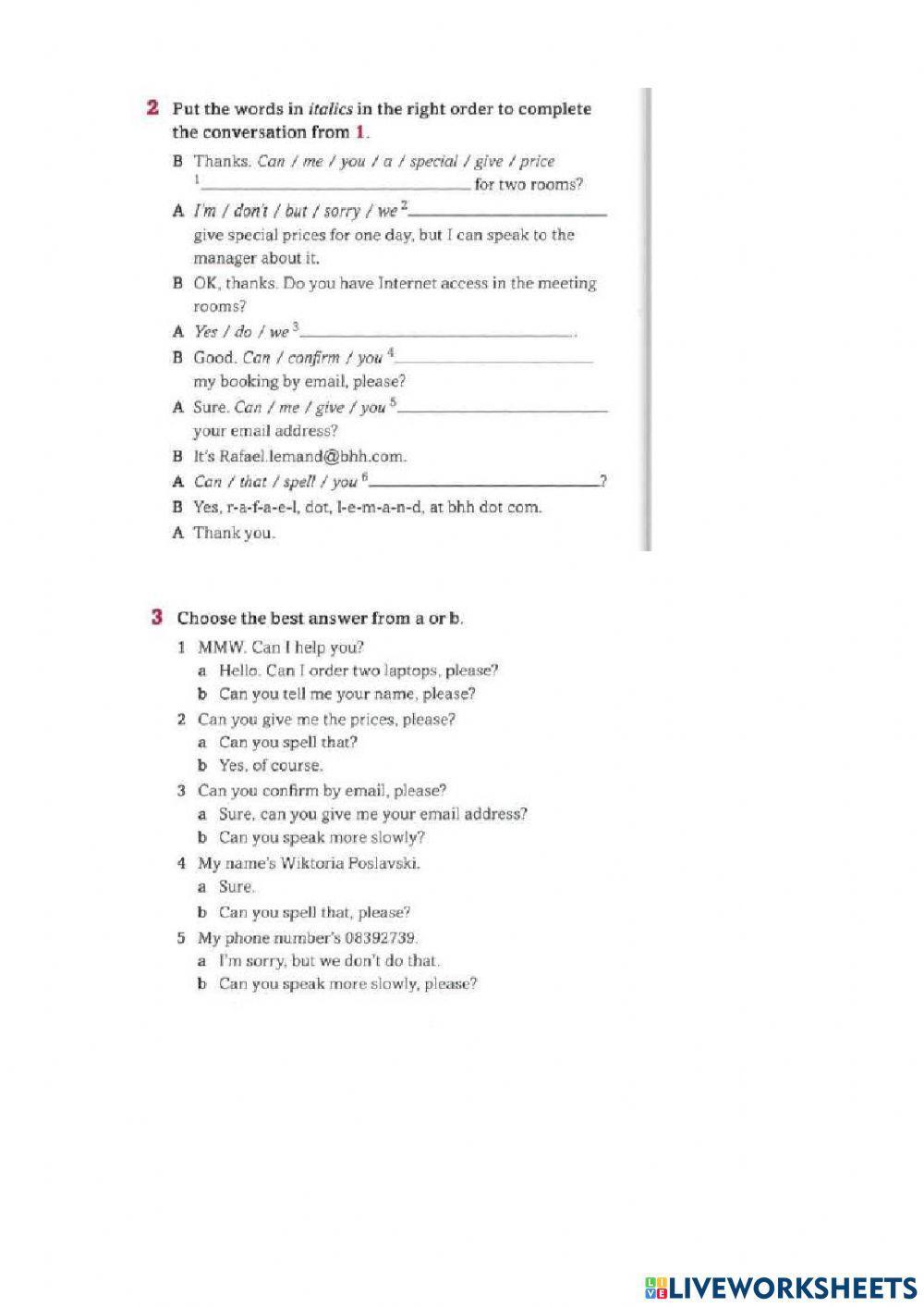 Checking information 3