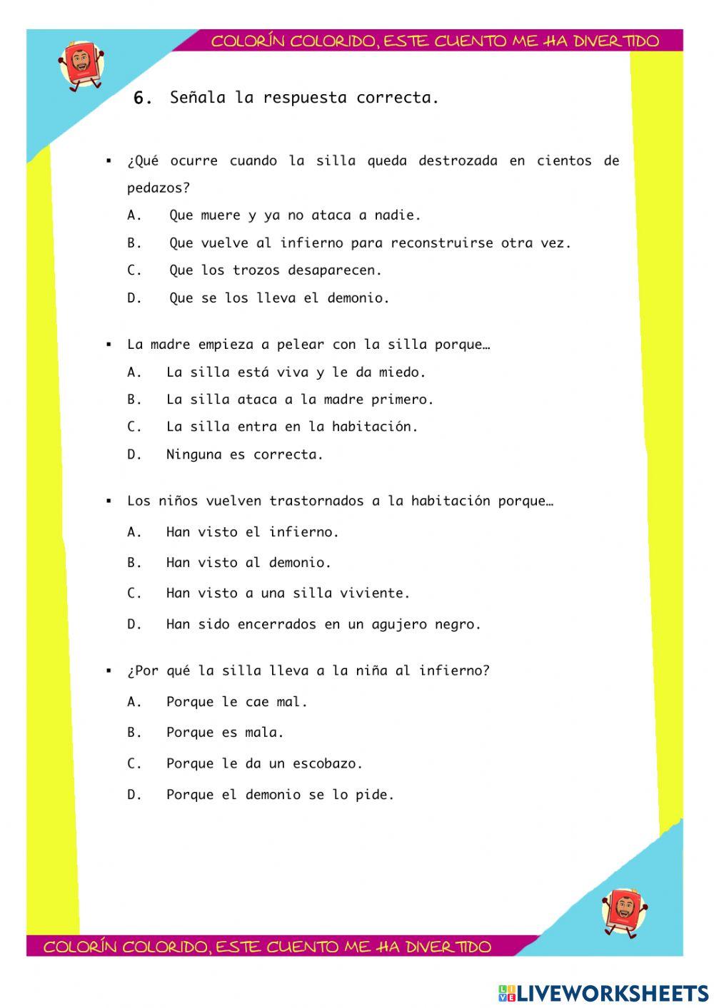 La silla terrorífica (especial Halloween)