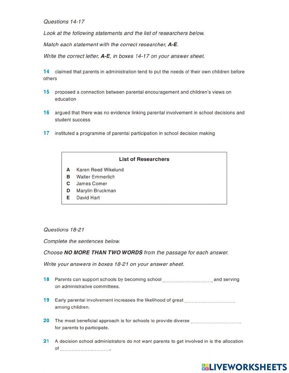 Hacker ielts reading diagnostic test passage 2 worksheet live