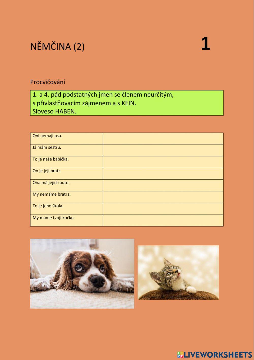 NEM (2) - 1 - 1.a 4. pád NEM (2) - 1 - 1.a 4. pád